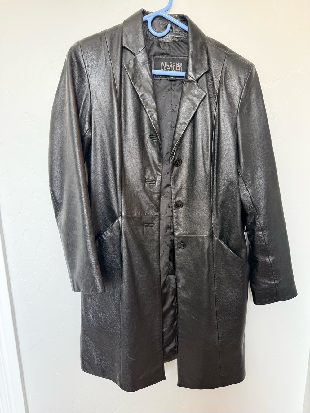 Wilsons Leather M Black Leather Coat